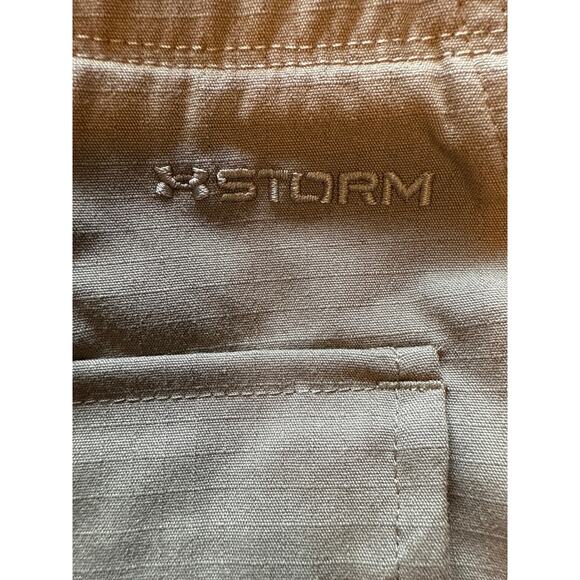 Under Armour UA Storm Tactical Pants Bayou Tan 34x30 Loose Fit Water Resistant - Picture 7 of 8